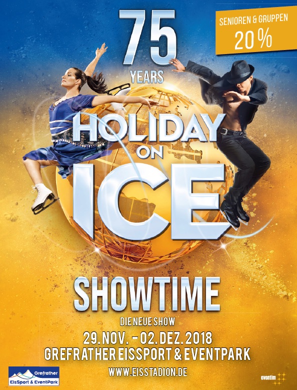 „Showtime“: Holiday on Ice im Grefrather EisSport & EventPark